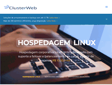 Tablet Screenshot of clusterweb.com.br